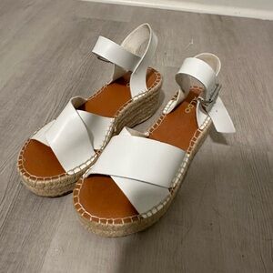 ALDO White Cross-Strap Espadrilles